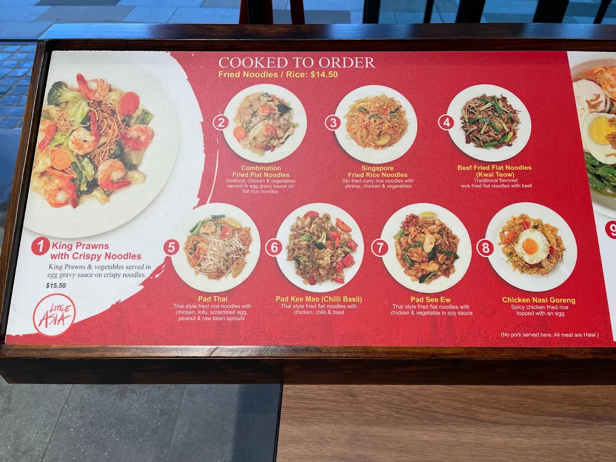 Menu, Little Asia 1CC Building MAQU