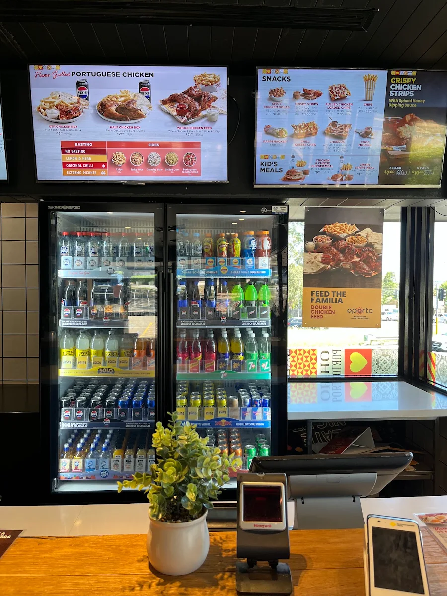 Menu, Oporto Minto Drive Thru