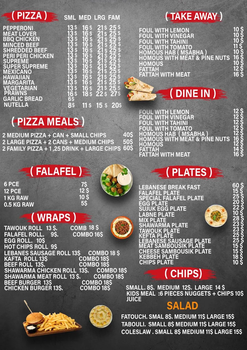 Menu, Larouche Restaurant & Bakehouse