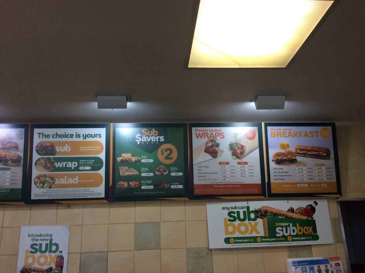 Menu, Hungry Jack's Burgers Scoresby