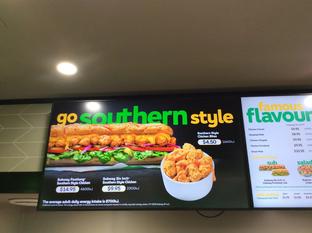 Menu, Hungry Jack's Burgers Scoresby