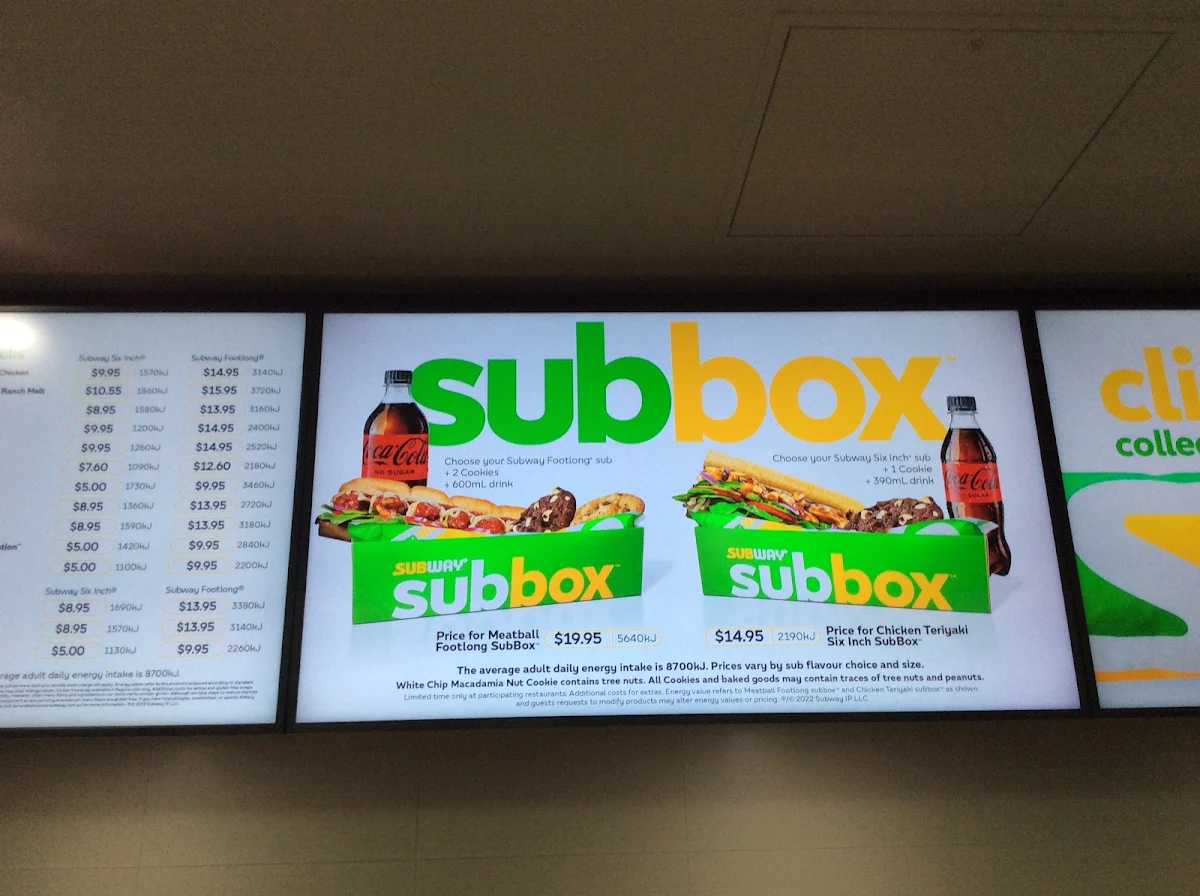 Menu, Hungry Jack's Burgers Scoresby