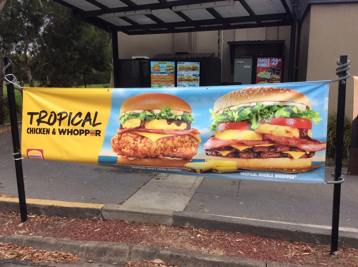 Menu, Hungry Jack's Burgers Scoresby