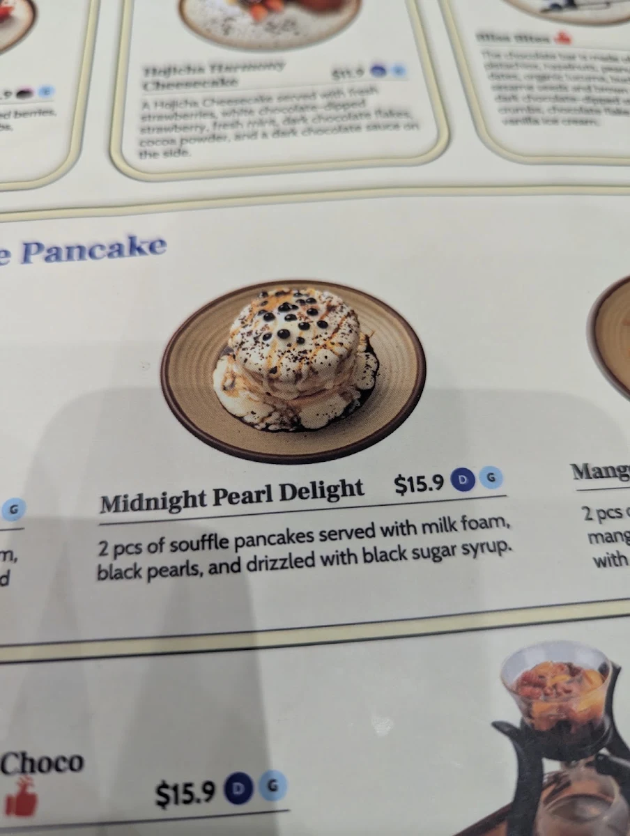 Menu, Dessert Culture