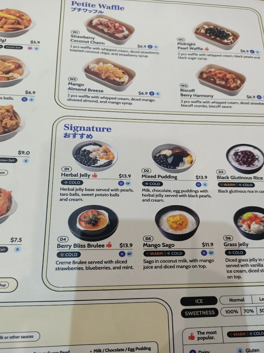 Menu, Dessert Culture