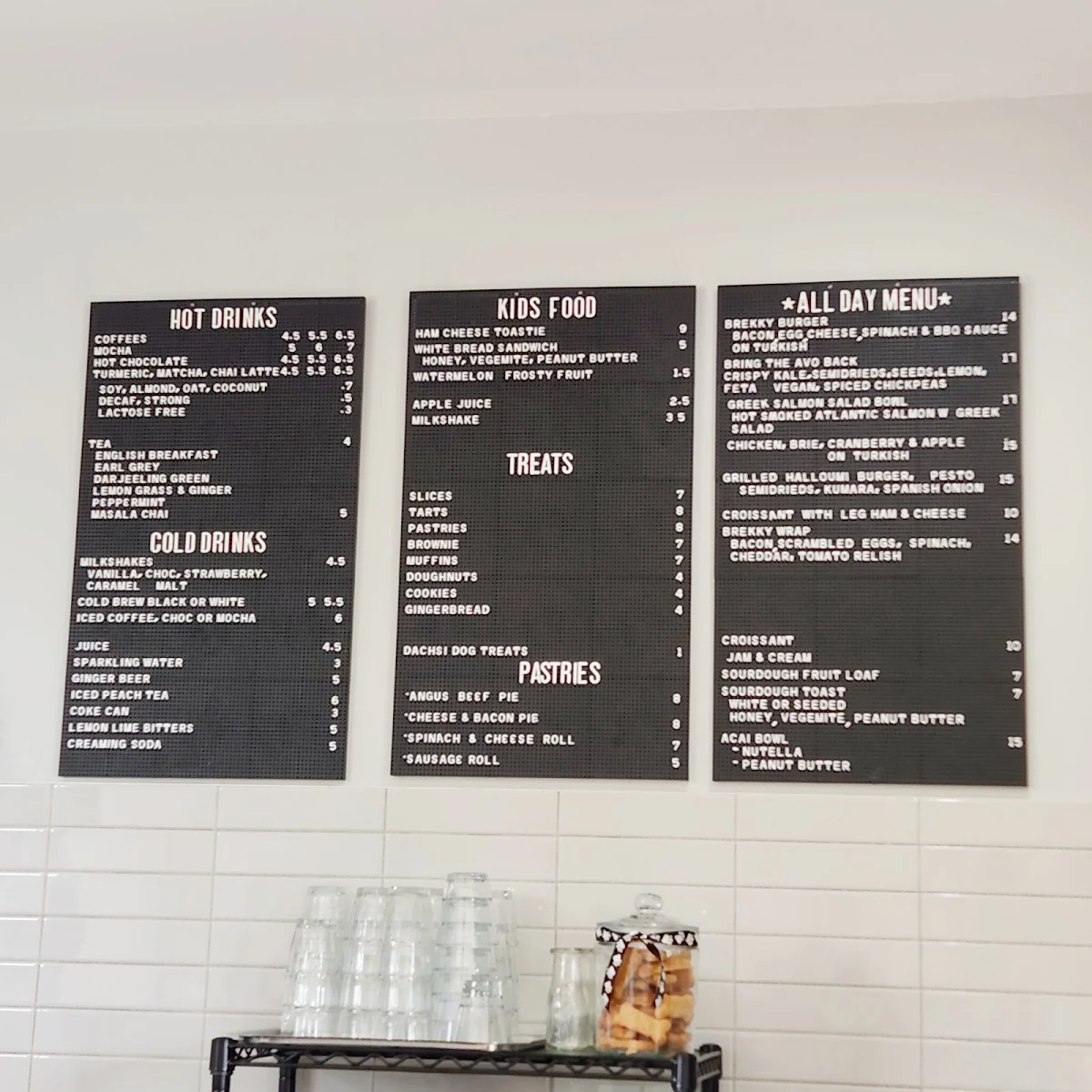 Menu, The Kitchen at Waterford