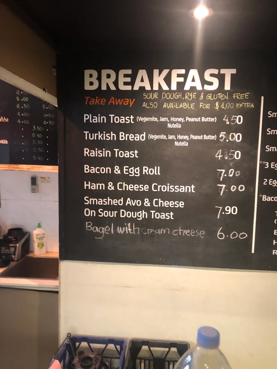 Menu, Café In Time