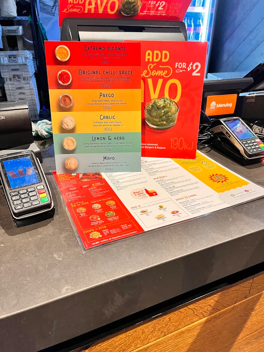 Menu, Oporto Gateway Plaza
