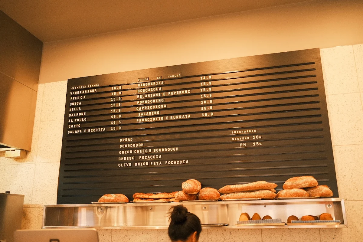 Menu, Brunetti Oro Chadstone