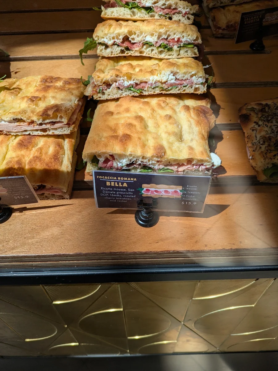Menu, Brunetti Oro Chadstone