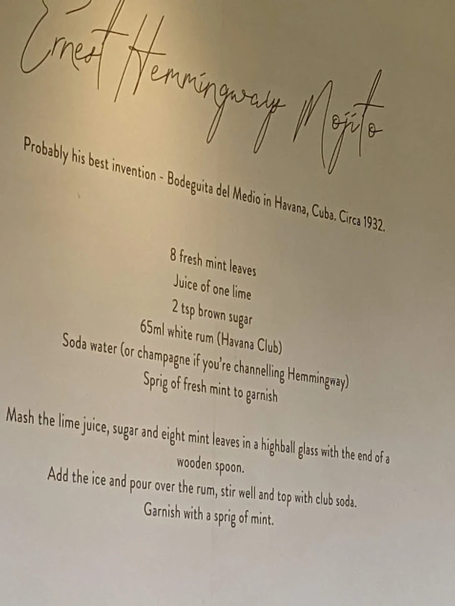 Menu, arcobar heatherton