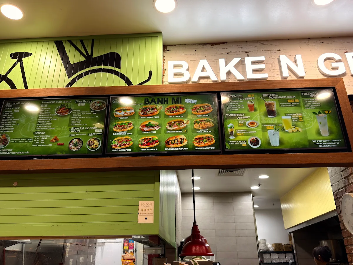 Menu, Bake N Grill Chermside