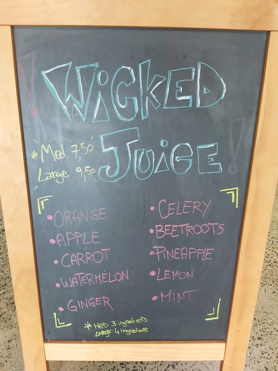 Menu, Wicked Ice Cream Co