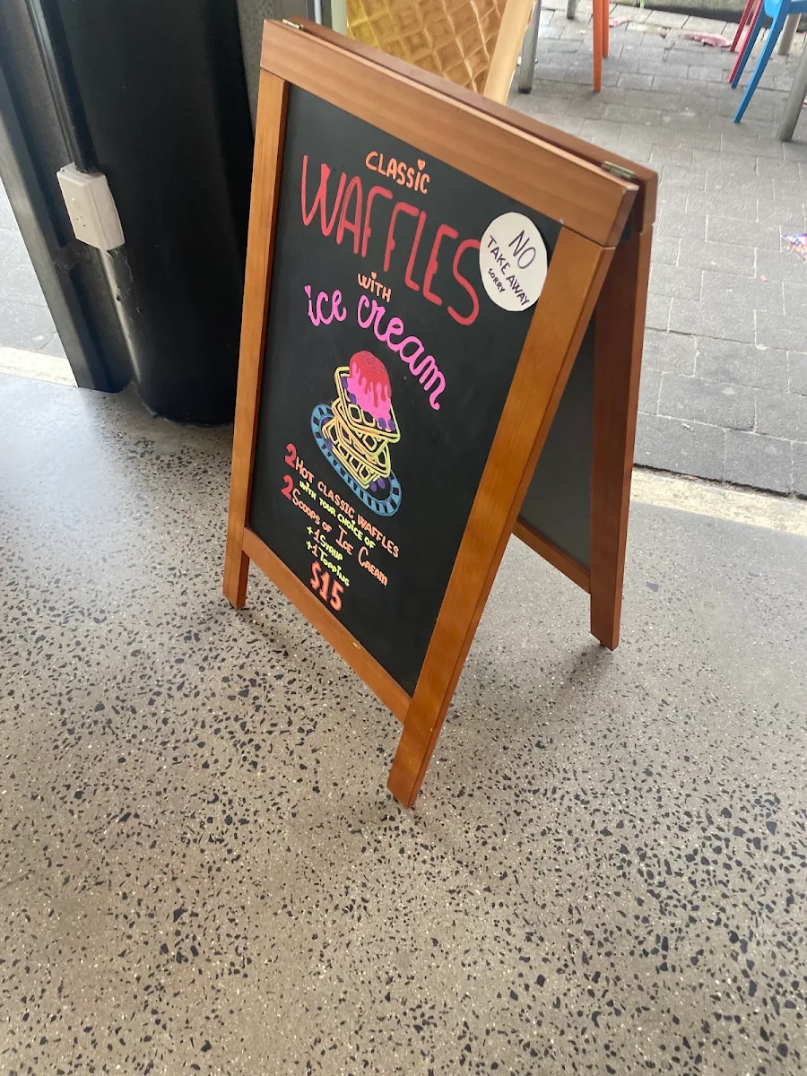 Menu, Wicked Ice Cream Co