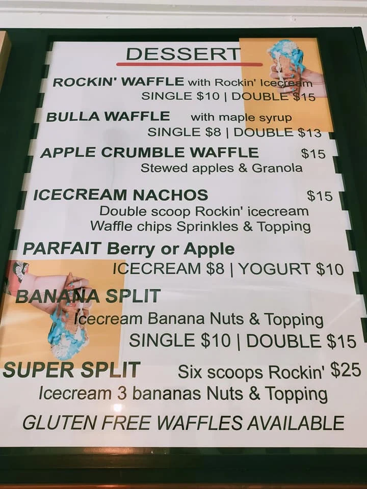 Menu, Rockalicious
