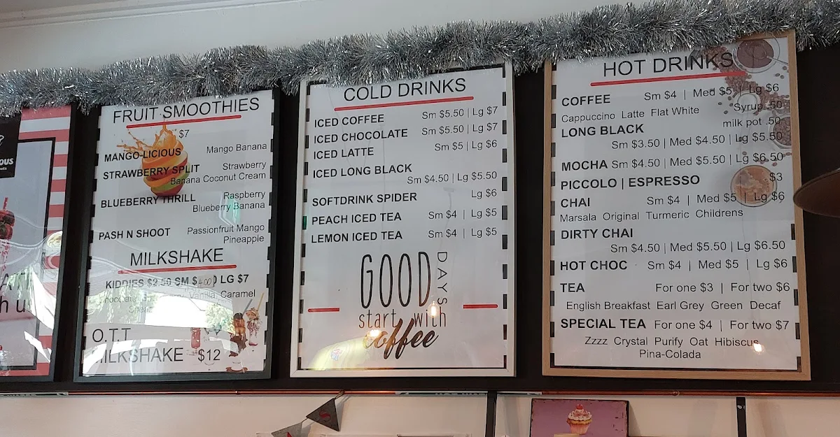 Menu, Rockalicious