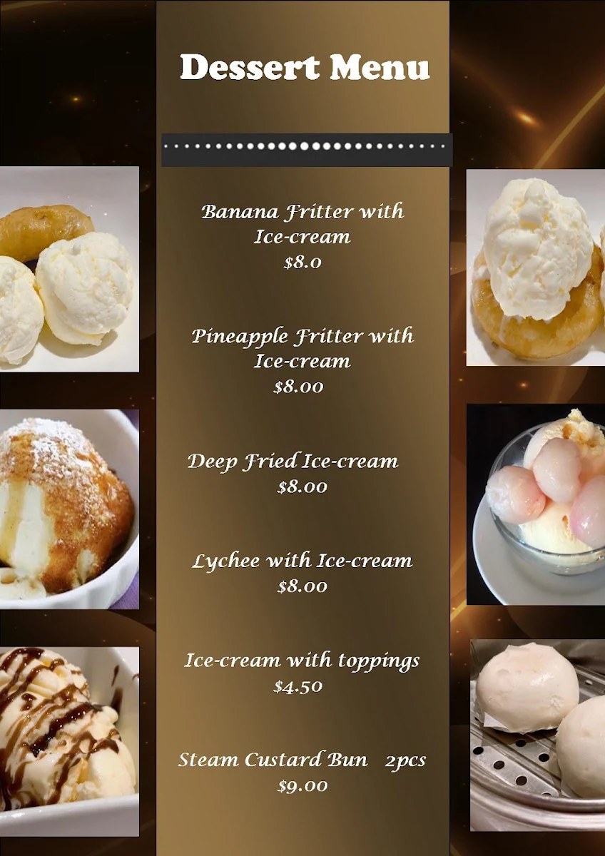 Menu, Peking Duck Dynasty