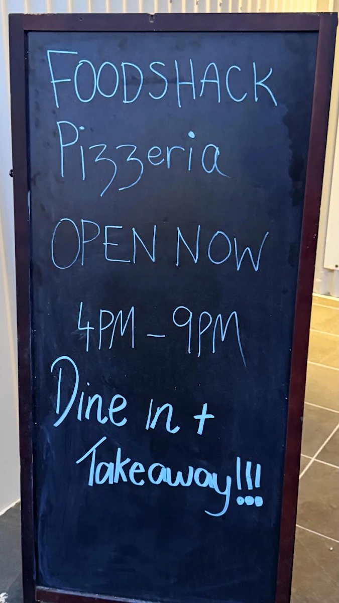 Menu, Food Shack Cafe & Foodshack Pizzeria