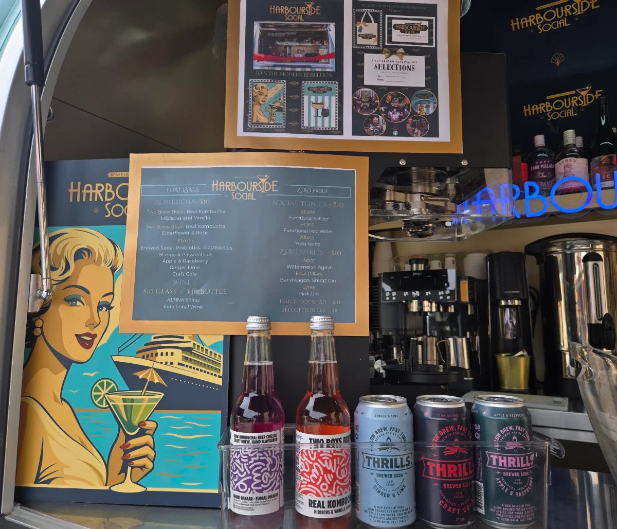Menu, Harbourside Social