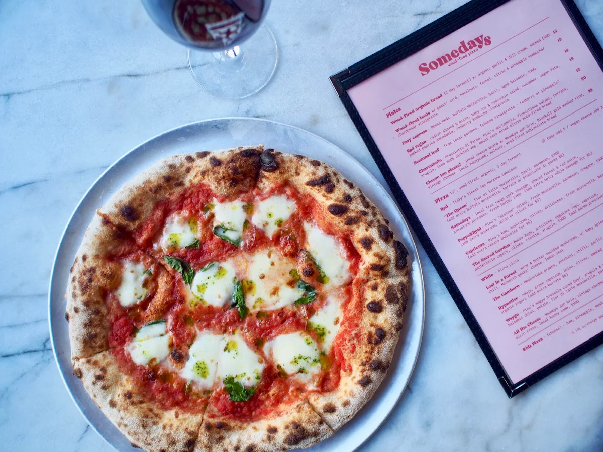 Menu, Somedays Pizza