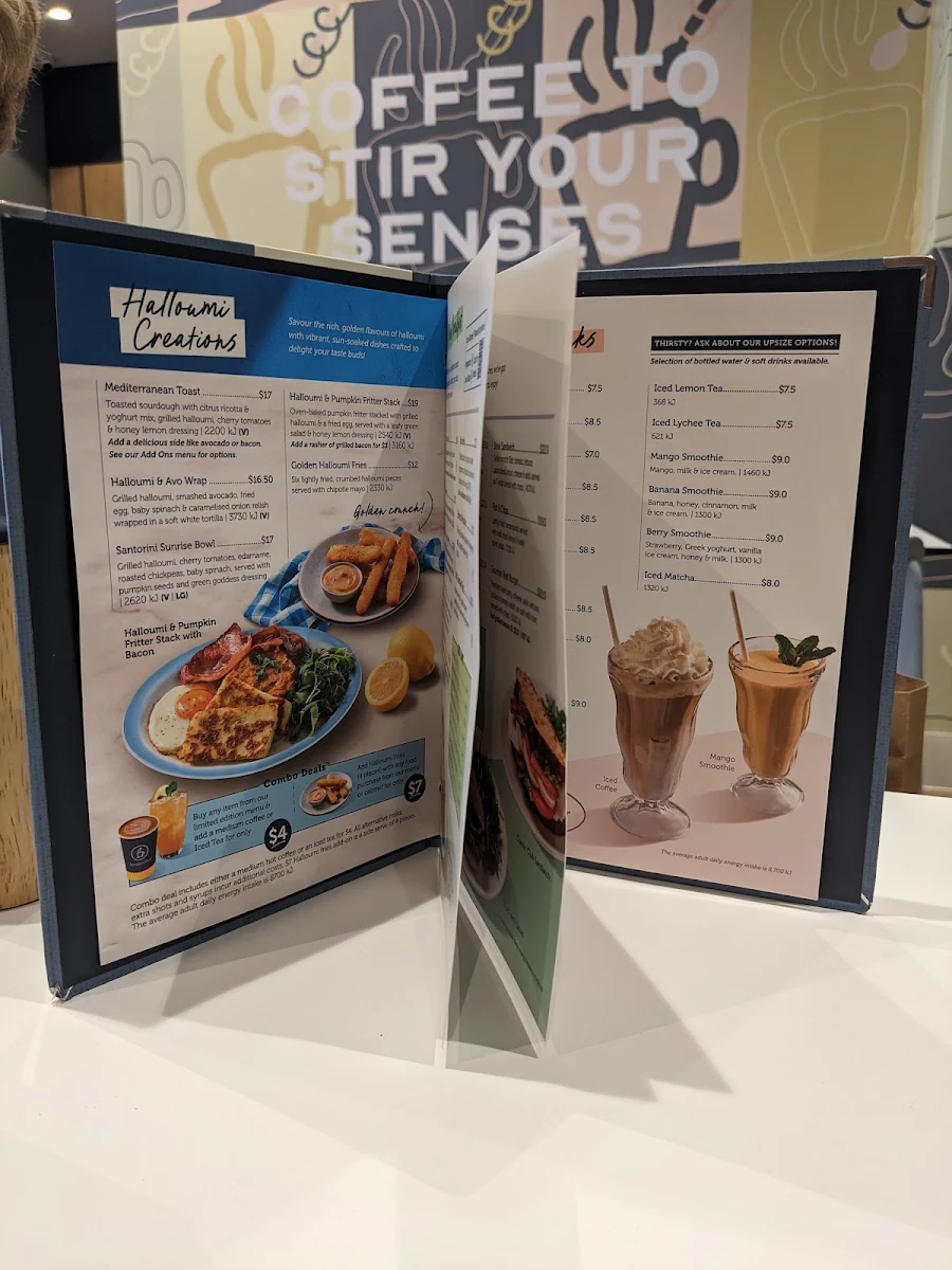 Menu, Jamaica Blue Joondalup