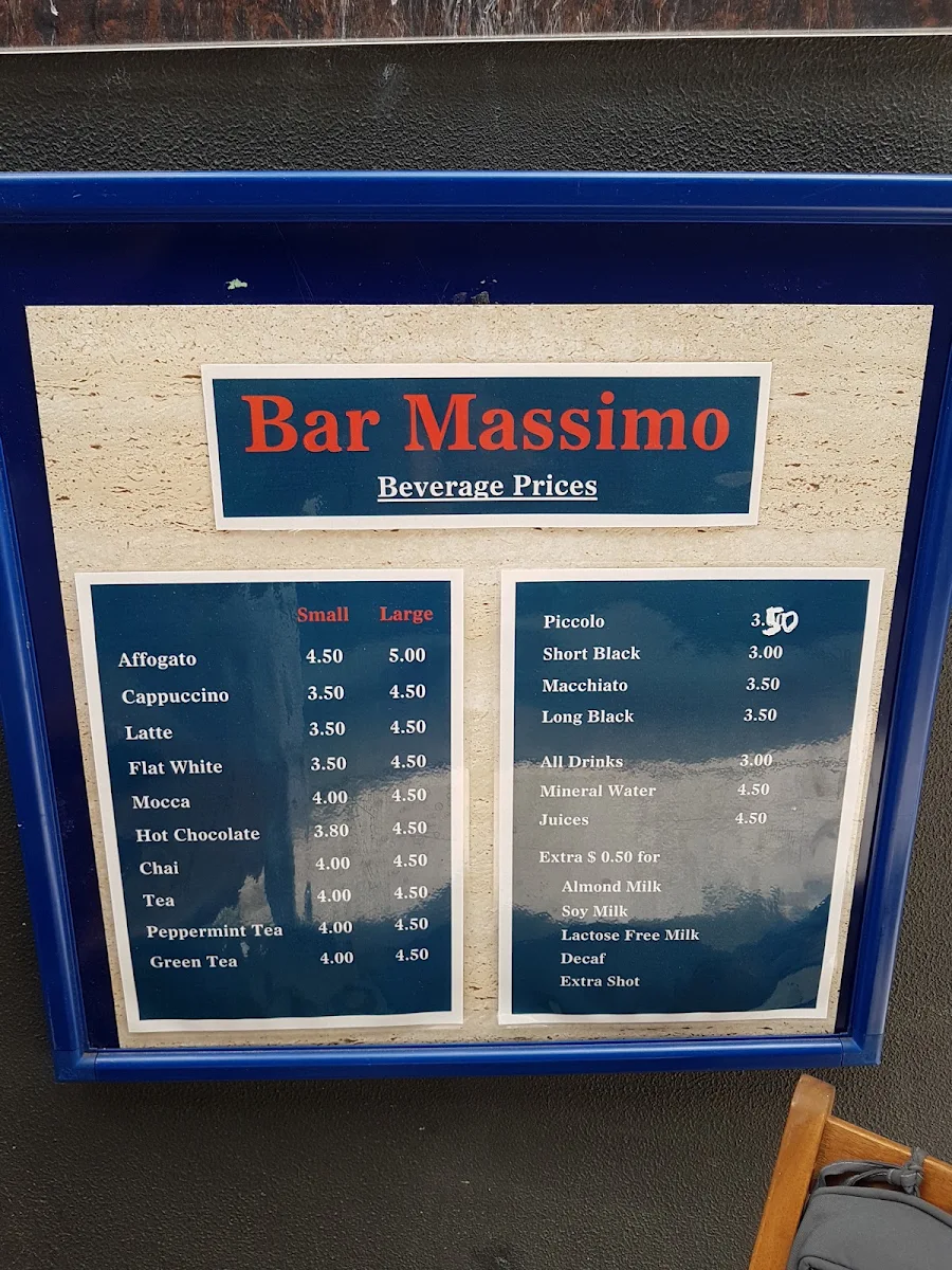 Menu, Espresso 2047