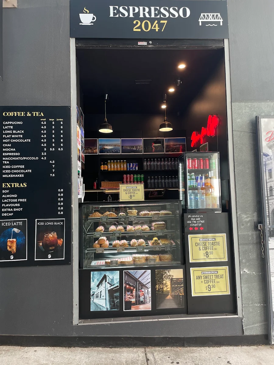 Menu, Espresso 2047