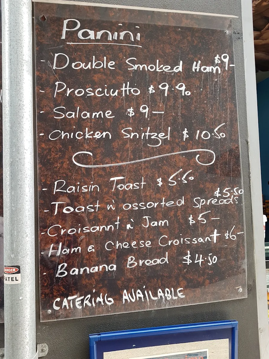 Menu, Espresso 2047