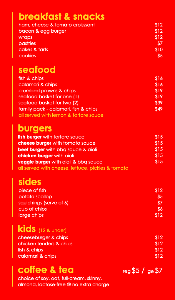 Menu, Sandbox