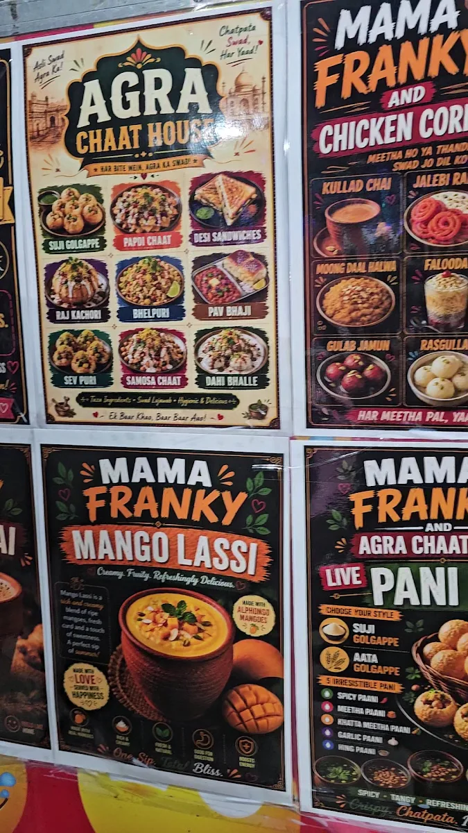 Menu, MAMA FRANKY AND CHICKEN CORNER