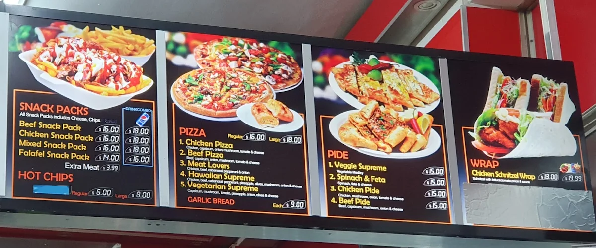 Menu, Newy Kebab