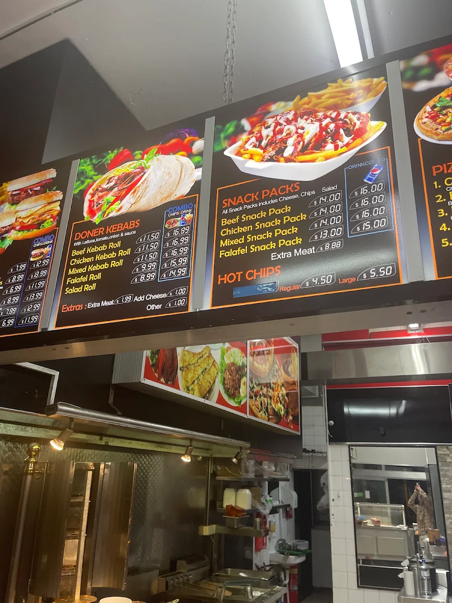 Menu, Newy Kebab