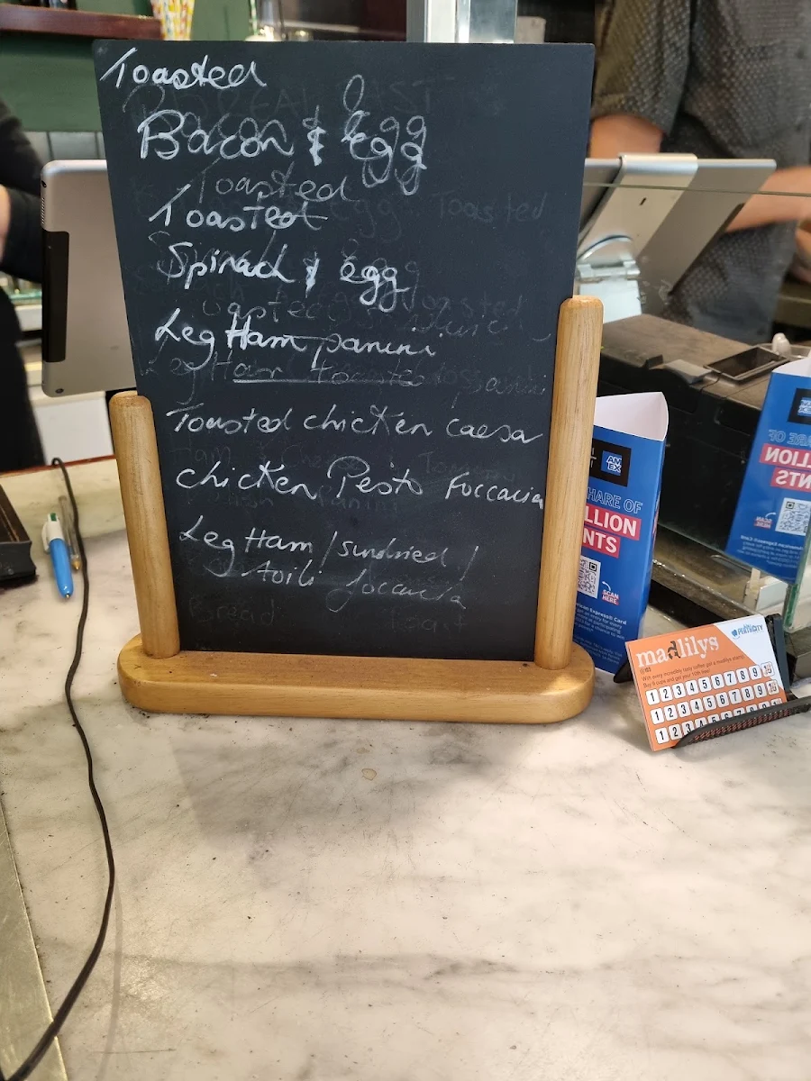 Menu, Madlily's Espresso