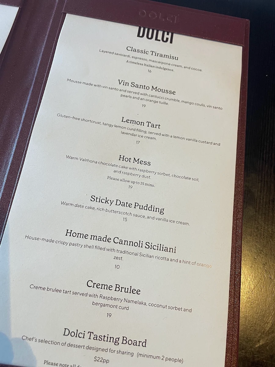 Menu, Meat Flour Wine Berwick