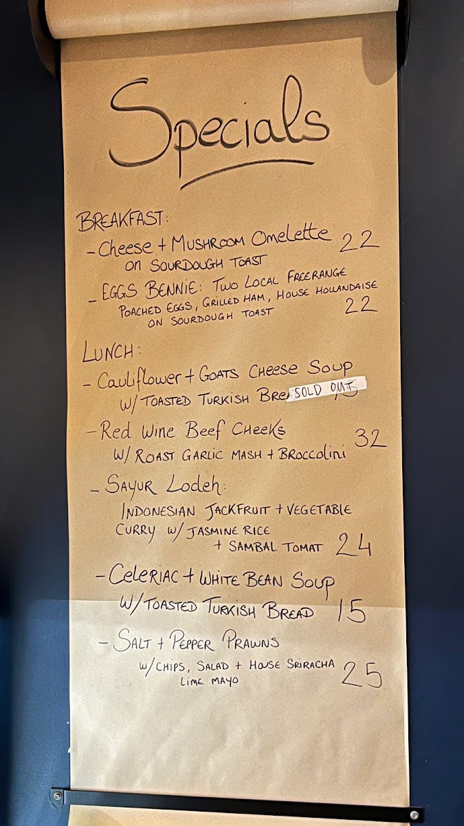 Menu, Little Crumb Bakery