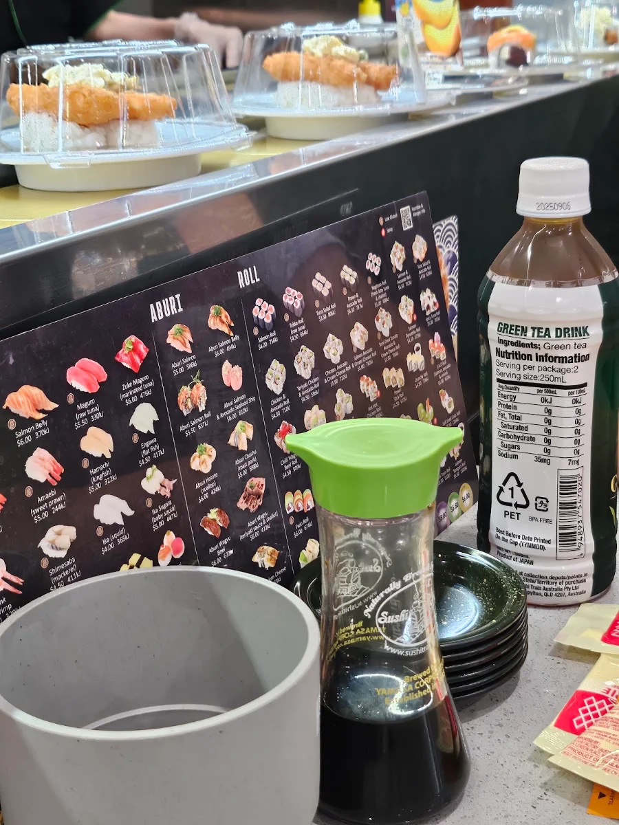 Menu, Sushi Train Ormeau