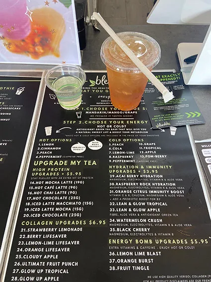 Menu, BLEND’D SMOOTHIES
