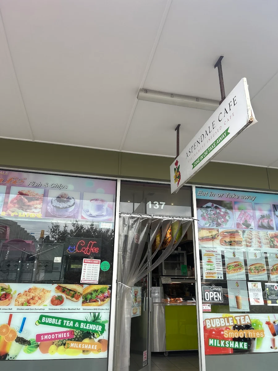 Menu, Aspendale Cafe