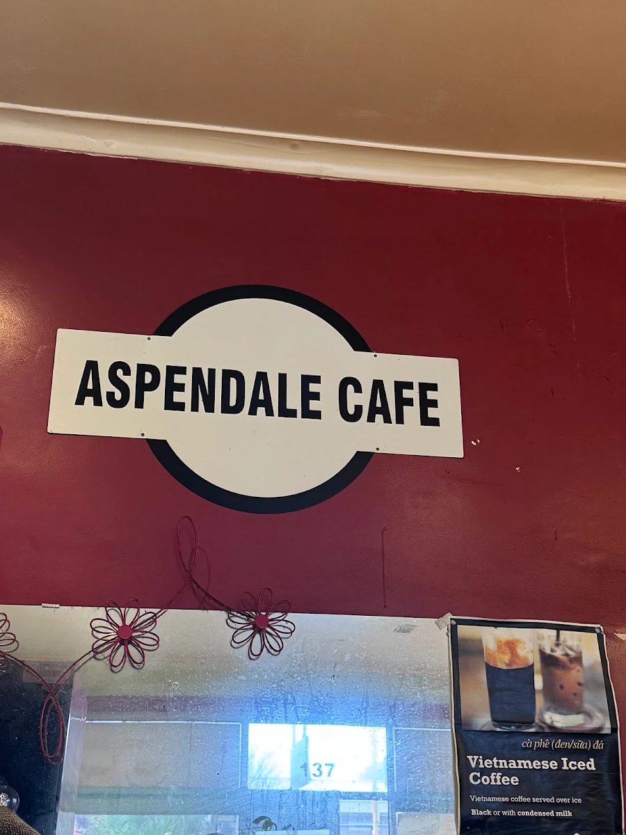 Menu, Aspendale Cafe