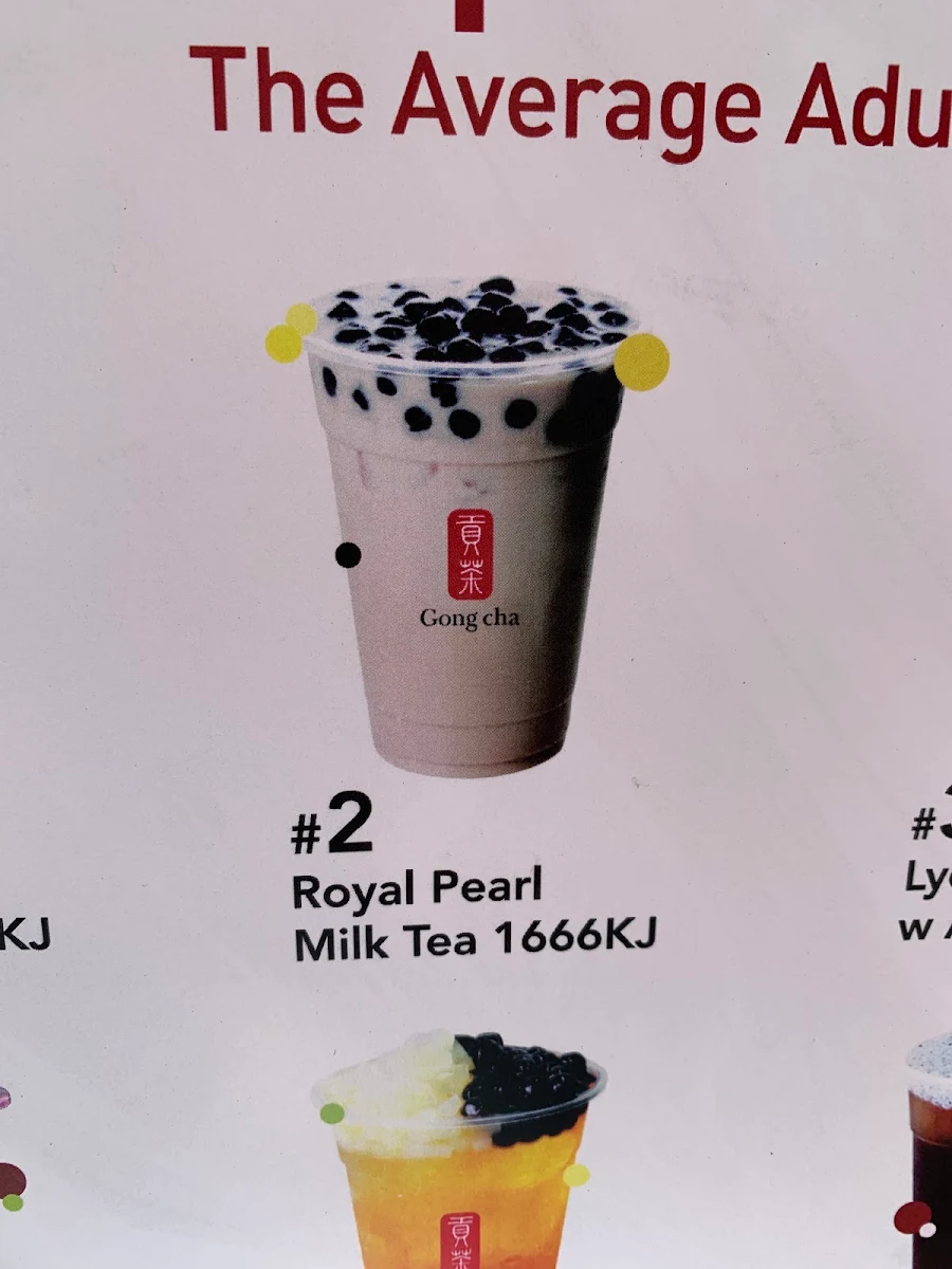 Menu, Gong Cha Campsie