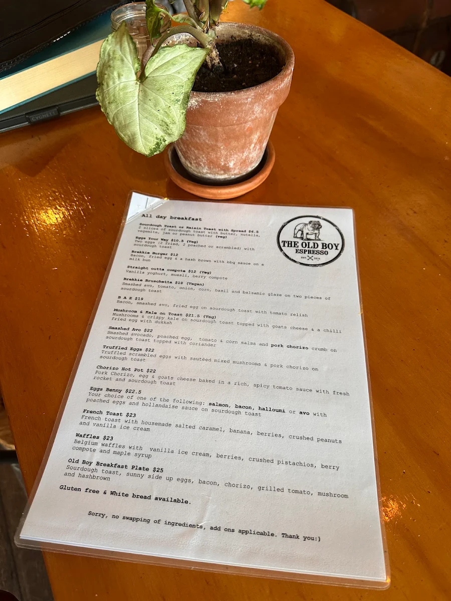 Menu, The Old Boy