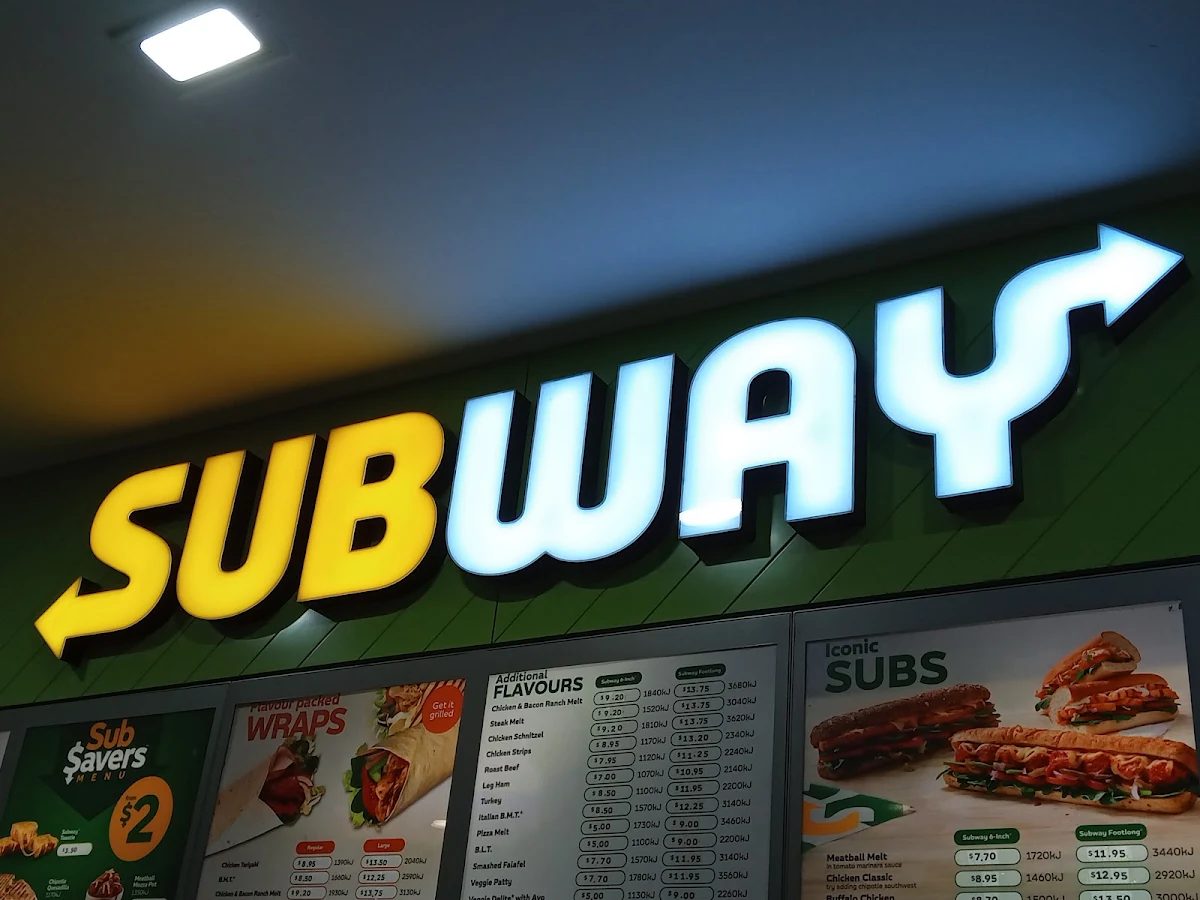 Menu, Subway