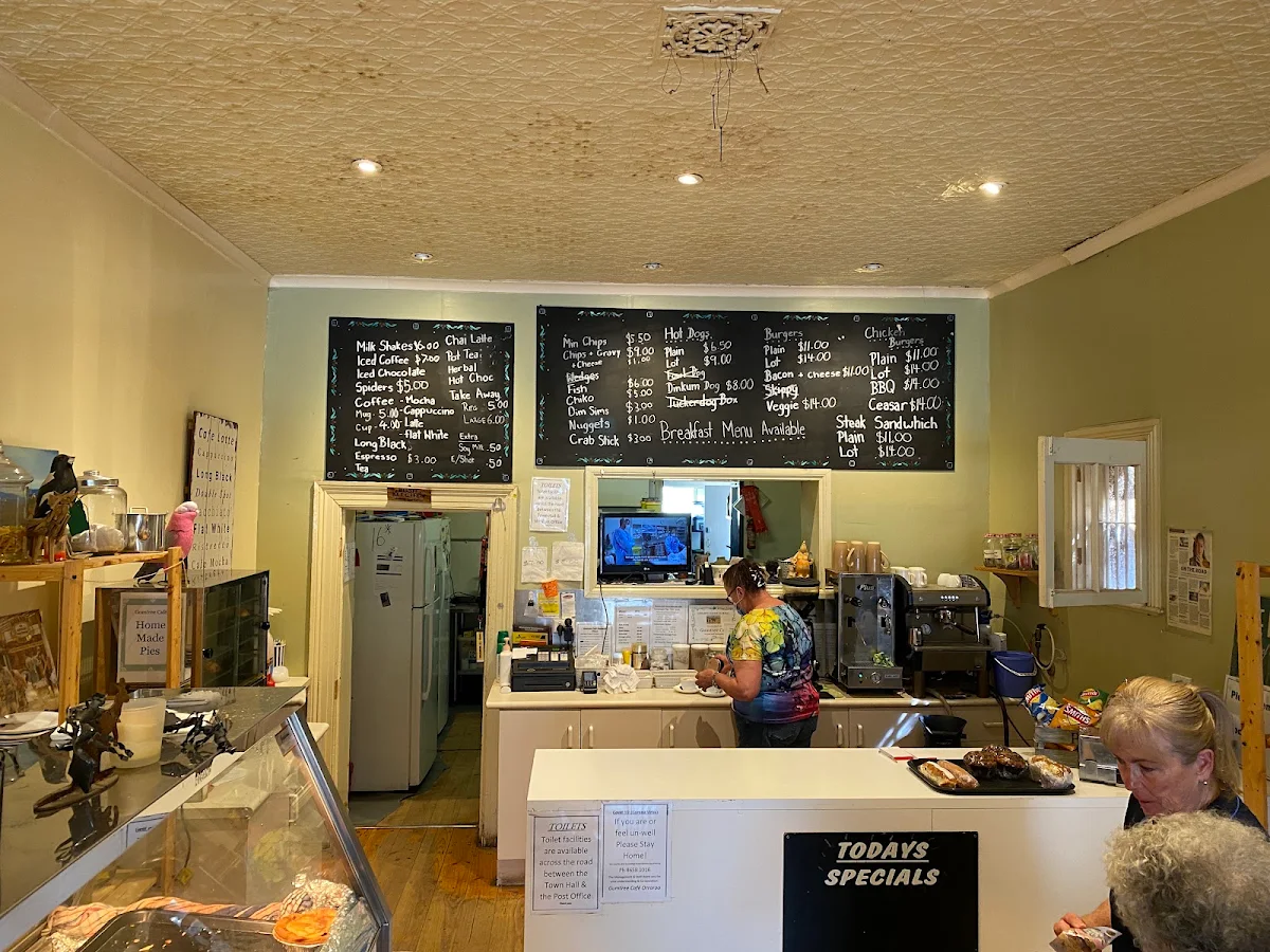 Menu, Gumtree Cafe