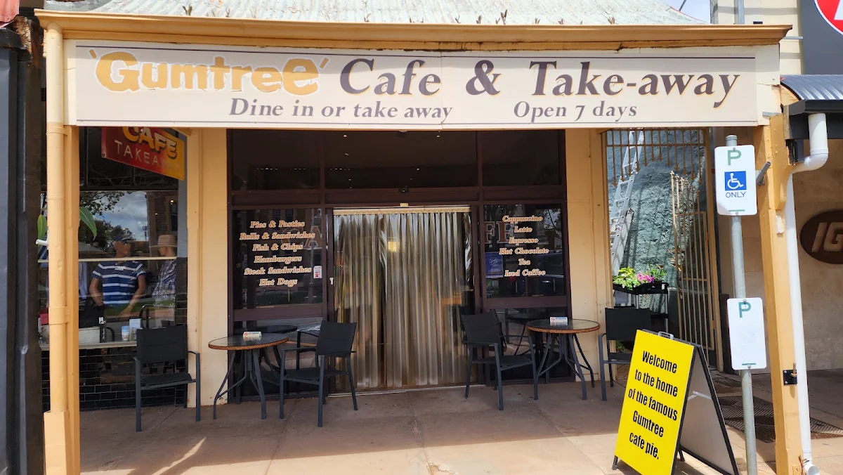 Menu, Gumtree Cafe