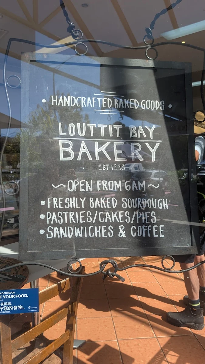 Menu, Louttit Bay Bakery