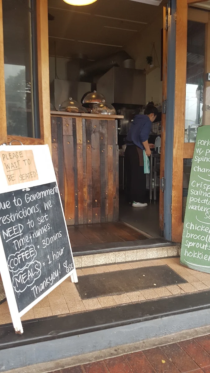 Menu, Queen Street cafe.
