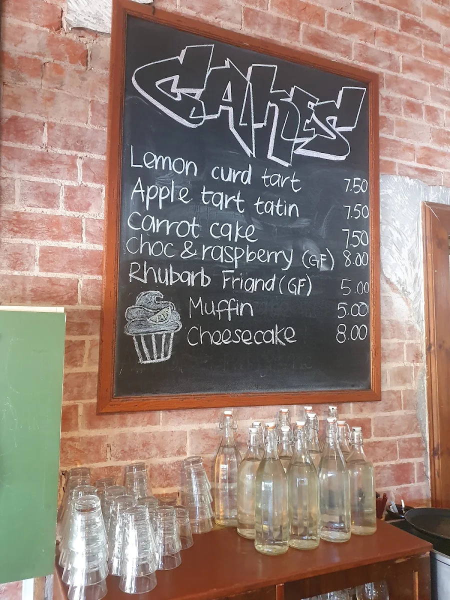Menu, Queen Street cafe.
