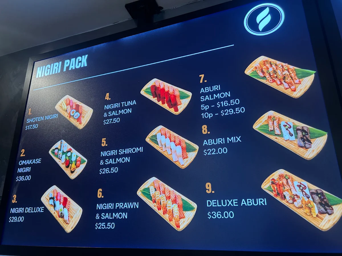Menu, Shoten Sushi Takeaway and Grocery
