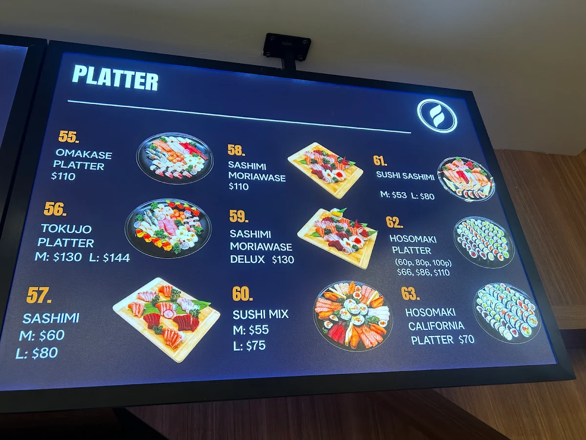 Menu, Shoten Sushi Takeaway and Grocery