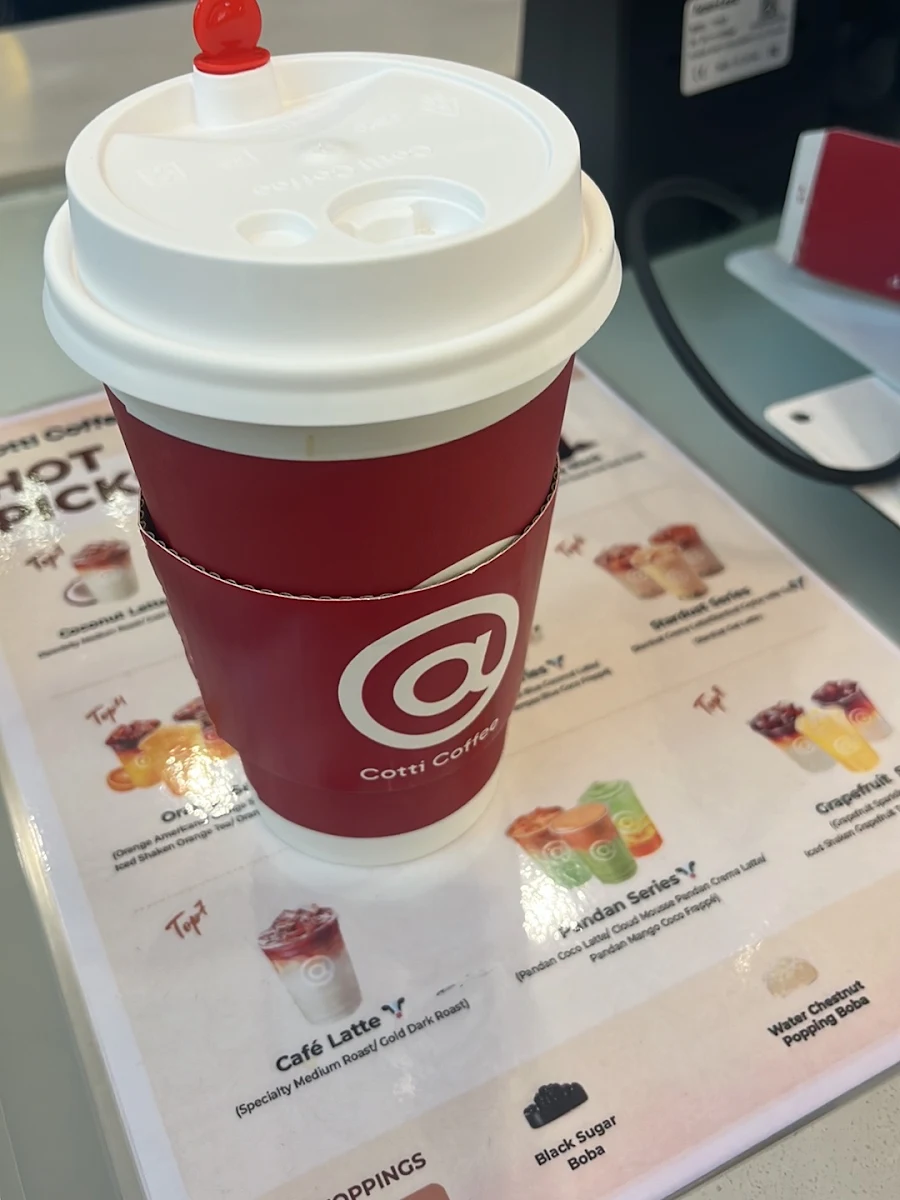 Menu, Cotti Coffee (Westfield Doncaster)
